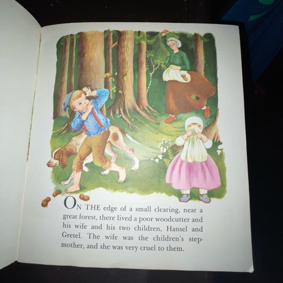 Vintage 1954 copy of Hansel and Gretel lil golden book & record - Picture 15 of 16